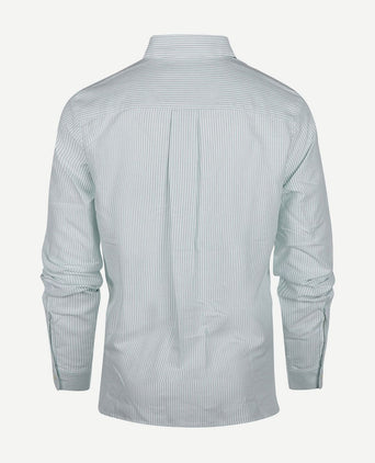 Steppin' Out blouse bibi Oxford streep dames mintgroen | Regular-fit