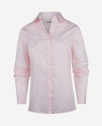 Blouse bibi poplin dames lichtroze