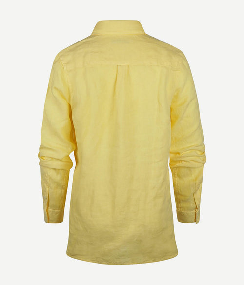 Steppin' Out blouse dames lotte linnen lichtgeel | Regular-fit