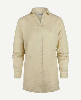 Steppin' Out blouse dames lotte linnen sand | Regular-fit