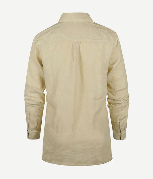 Steppin' Out blouse dames lotte linnen sand | Regular-fit