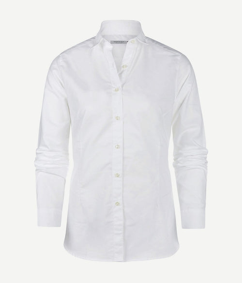 Steppin' Out blouse lauren Oxford dames lichtblauw | Slim-fit