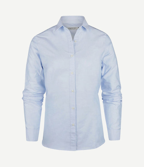 Blouse lauren Oxford dames lichtblauw
