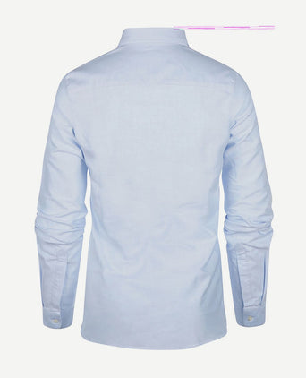 Steppin' Out blouse lauren Oxford dames lichtblauw | Slim-fit