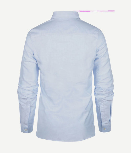 Steppin' Out blouse lauren Oxford dames lichtblauw | Slim-fit