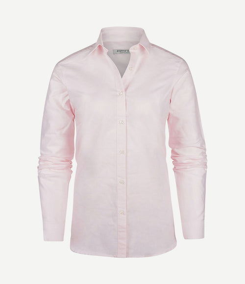 Blouse lauren Oxford dames lichtroze