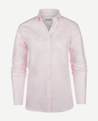 Steppin' Out blouse lauren Oxford dames lichtroze | Slim-fit