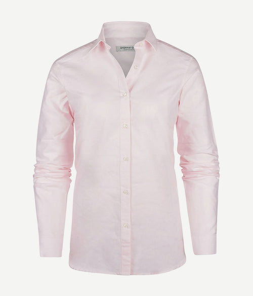 Steppin' Out blouse lauren Oxford dames lichtroze | Slim-fit