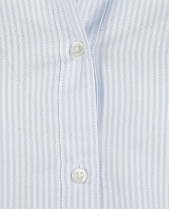 Steppin' Out blouse lauren Oxford gestreept light blue | Regular-fit