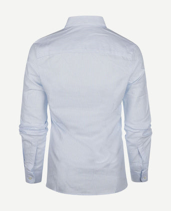 Steppin' Out blouse lauren Oxford gestreept light blue | Regular-fit