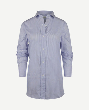 Blouse sara poplin streep blauw