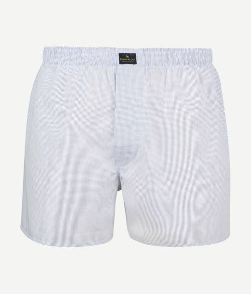 Steppin' Out boxer checky blauw