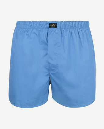 Boxer mid blue poplin
