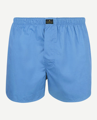 Boxer mid blue poplin