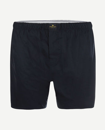 Boxer donkerblauw poplin
