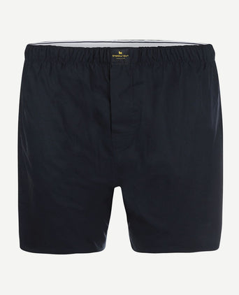 Boxer donkerblauw poplin