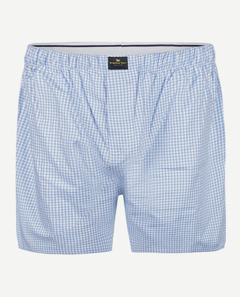 Boxer vichy blauw