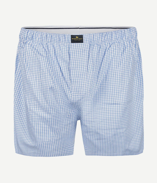 Boxer vichy blauw
