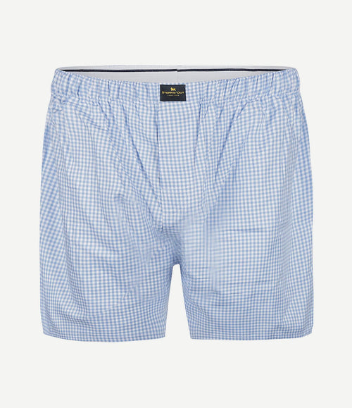 Boxer vichy blauw