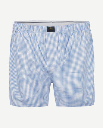 Boxer vichy blauw