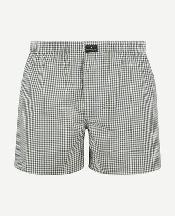 Boxer vichy groen
