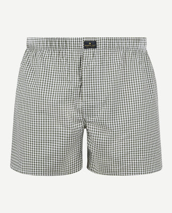 Boxer vichy groen