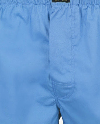 Boxer mid blue poplin