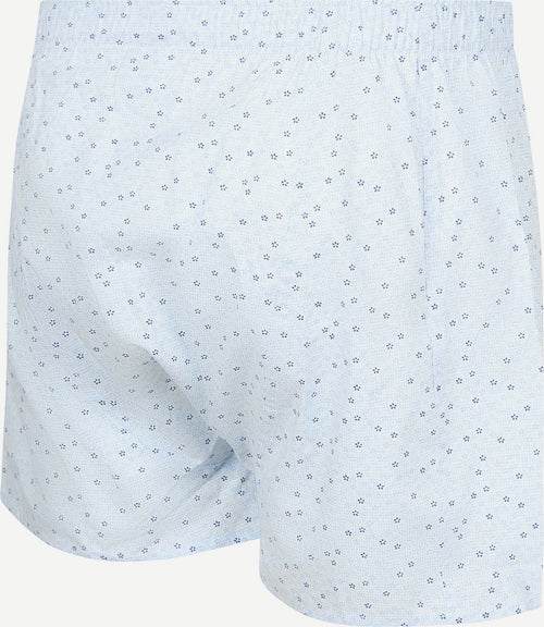 Boxershort bloem blauw