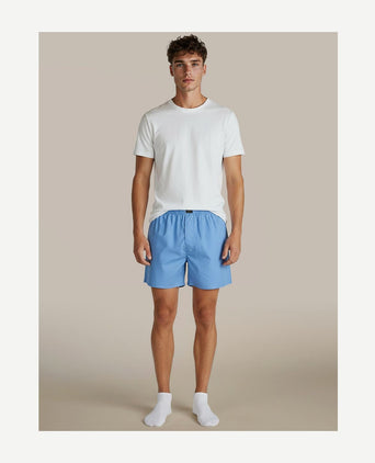 Steppin' Out boxer mid blue poplin