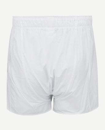 Boxershort solid poplin wit