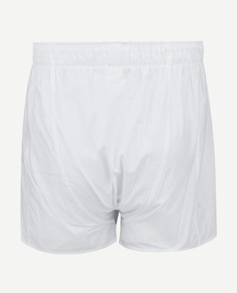 Boxershort solid poplin wit
