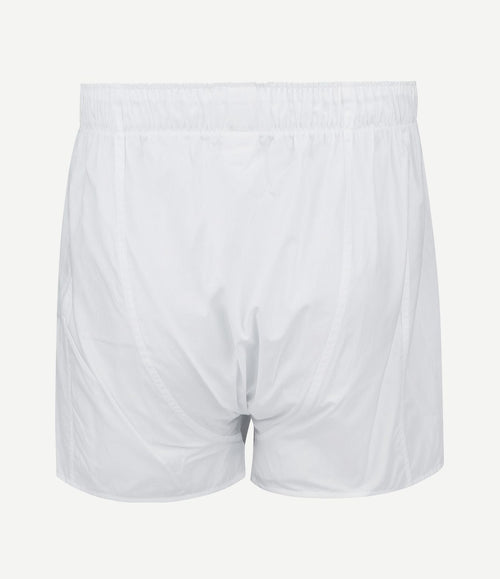 Boxershort solid poplin wit