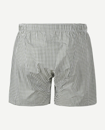 Boxer vichy groen