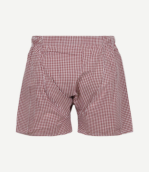 Boxershort vichy rood