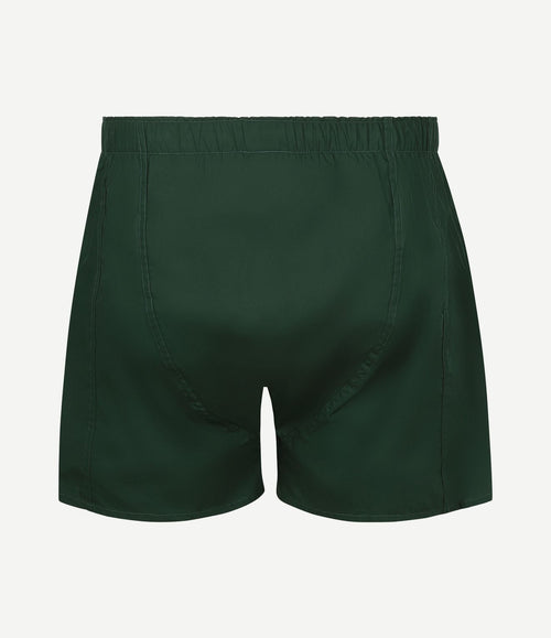 Poplin boxershort racing donkergroen