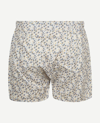 Boxershort bloem grijs