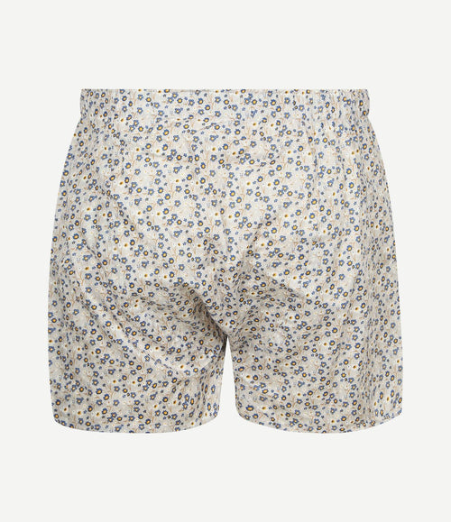 Boxershort bloem grijs