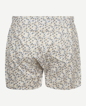 Boxershort bloem grijs