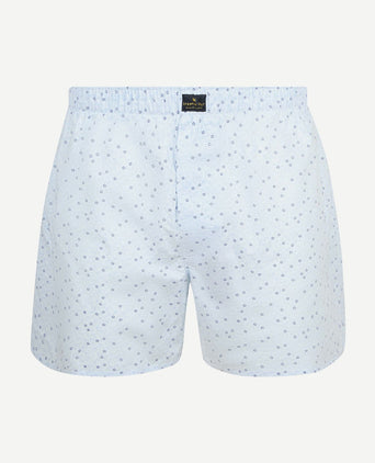 Boxershort bloem blauw