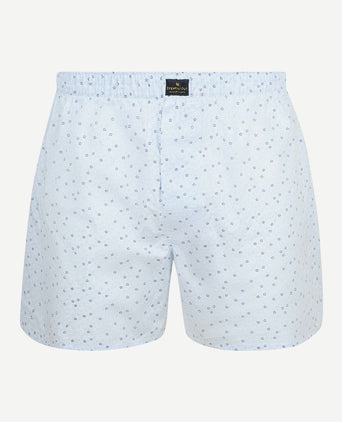 Boxershort bloem blauw