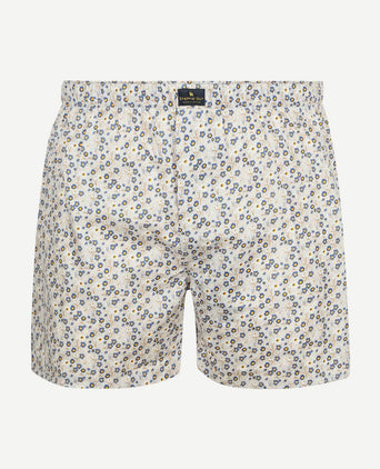 Boxershort bloem grijs