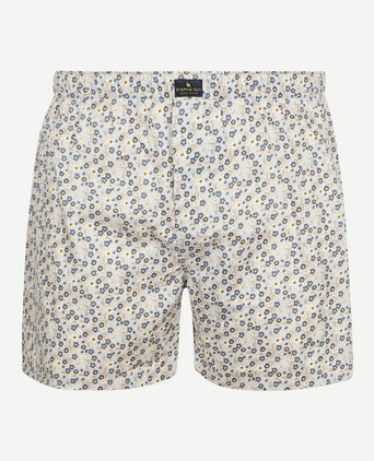 Boxershort bloem grijs