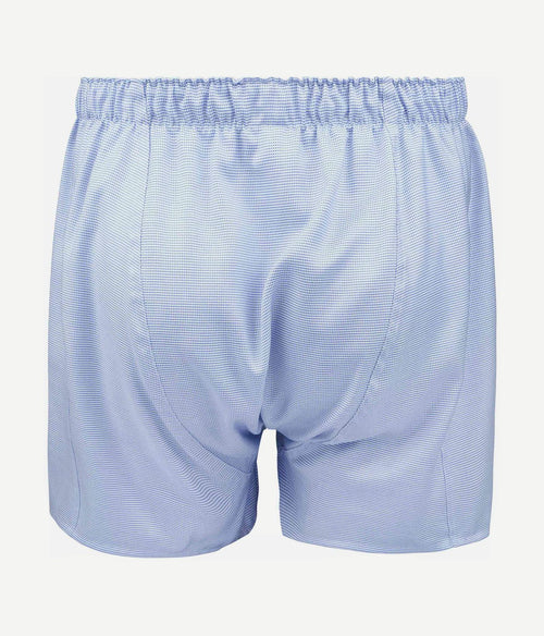 Boxershort dobby print blauw