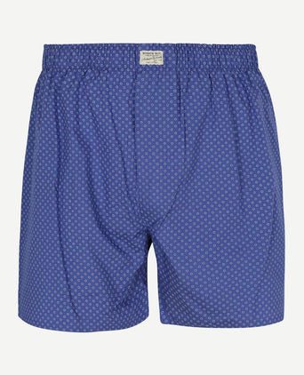 Boxershort geoprint blauw