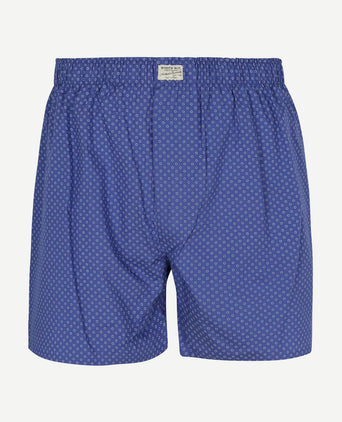 Boxershort geoprint blauw