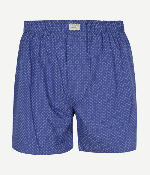 Boxershort geoprint blauw