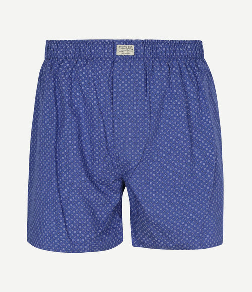 Boxershort geoprint blauw