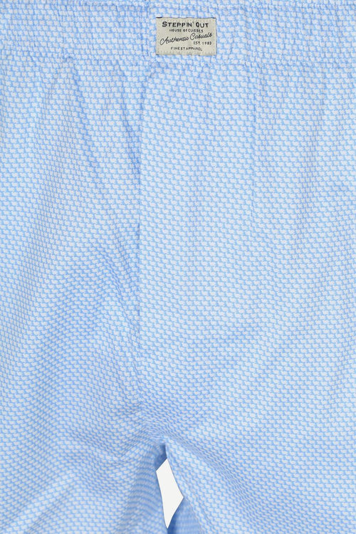 Steppin' Out boxershort geprint lichtblauw