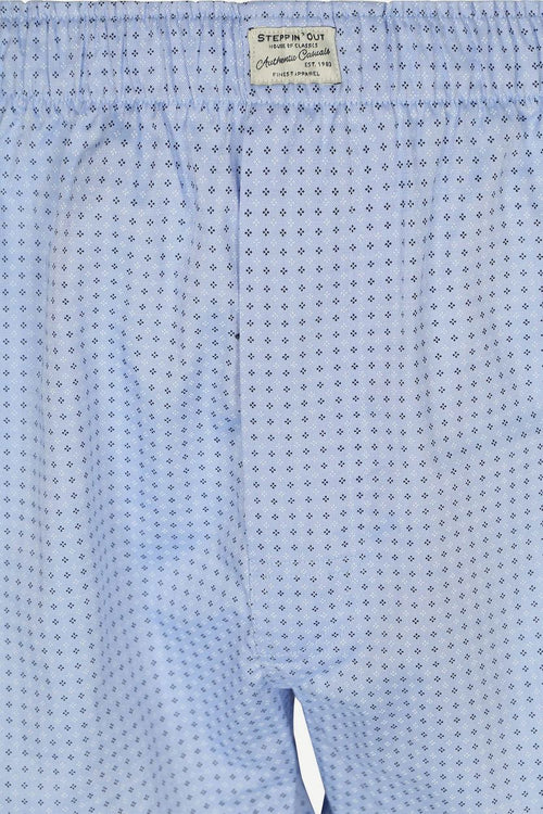 Steppin' Out boxershort Oxford licht blauw