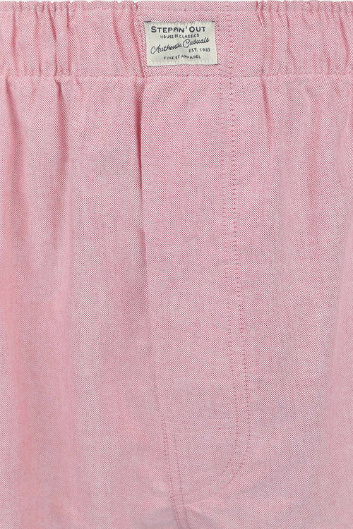 Boxershort Oxford rood